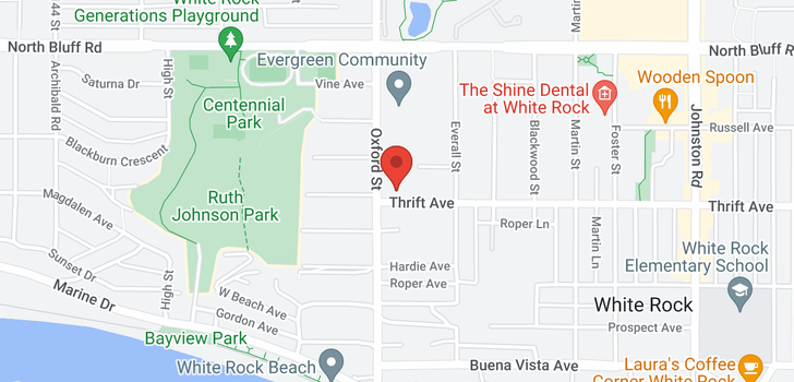 map of 402 14825 THRIFT AVENUE